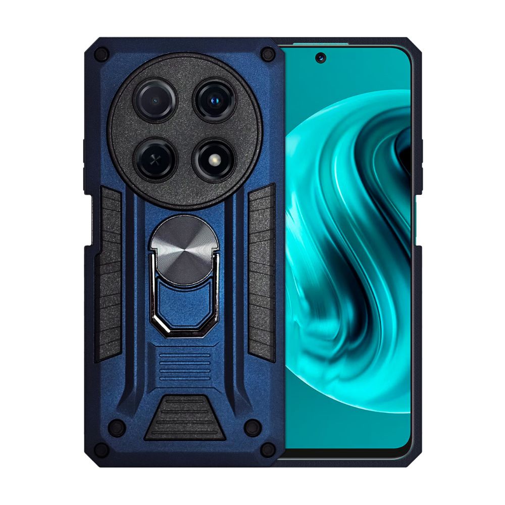 Foto 2 pulgar | Funda Atti Azul Marino Uso Rudo con Anillo para Huawei Nova 12i