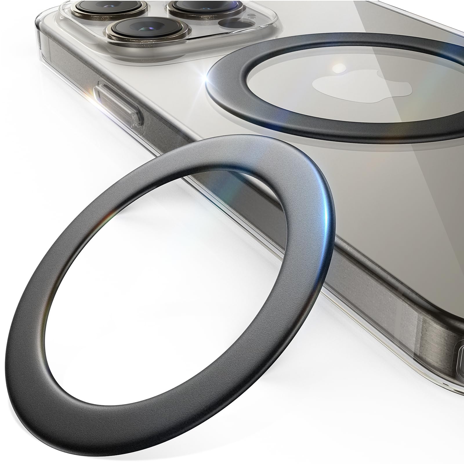 Kit De Conversión De Anillo Magnético Lisen Para Magsafe Iphone 15 Pro Max - Venta Internacional.