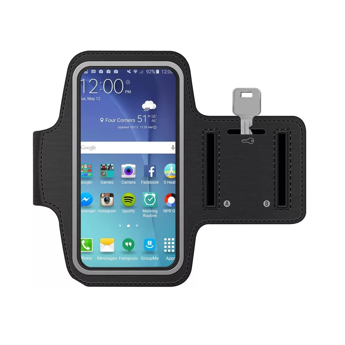 Foto 4 pulgar | Brazalete para Teléfono Correr Eo Safe Imports Esi-14731 Negro
