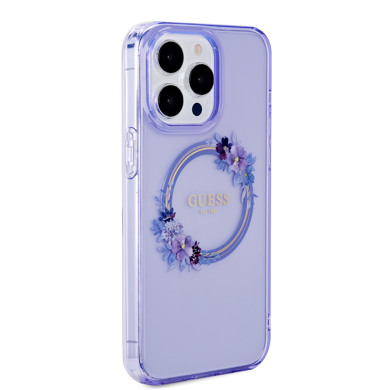 Foto 5 pulgar | Funda Guess Flores Con Magsafe Para Iphone 14 Pro Max - Mdo
