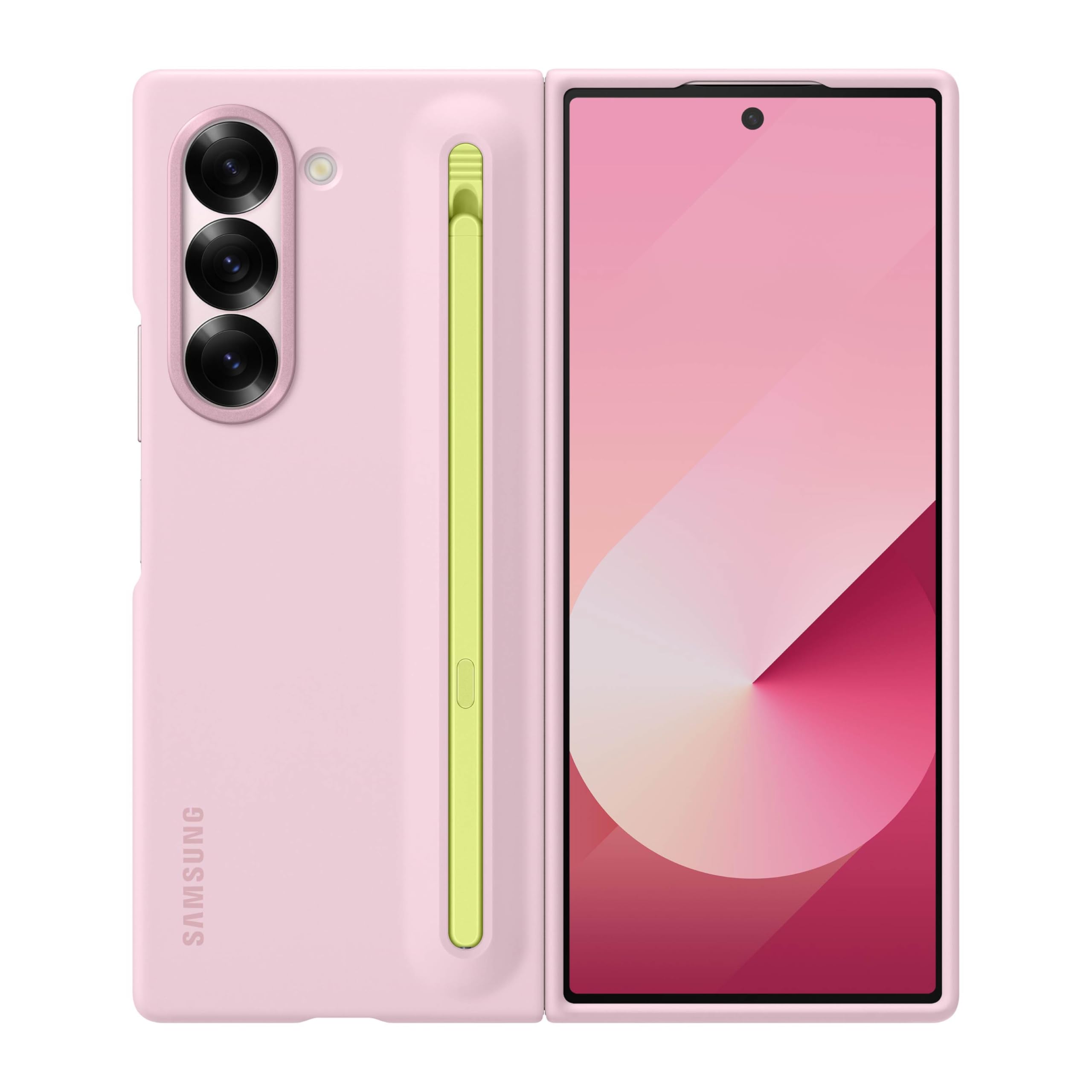 Foto 2 pulgar | Funda Para Teléfono Samsung Galaxy Z Fold 6 S Pen Con Soporte Rosa - Venta Internacional.