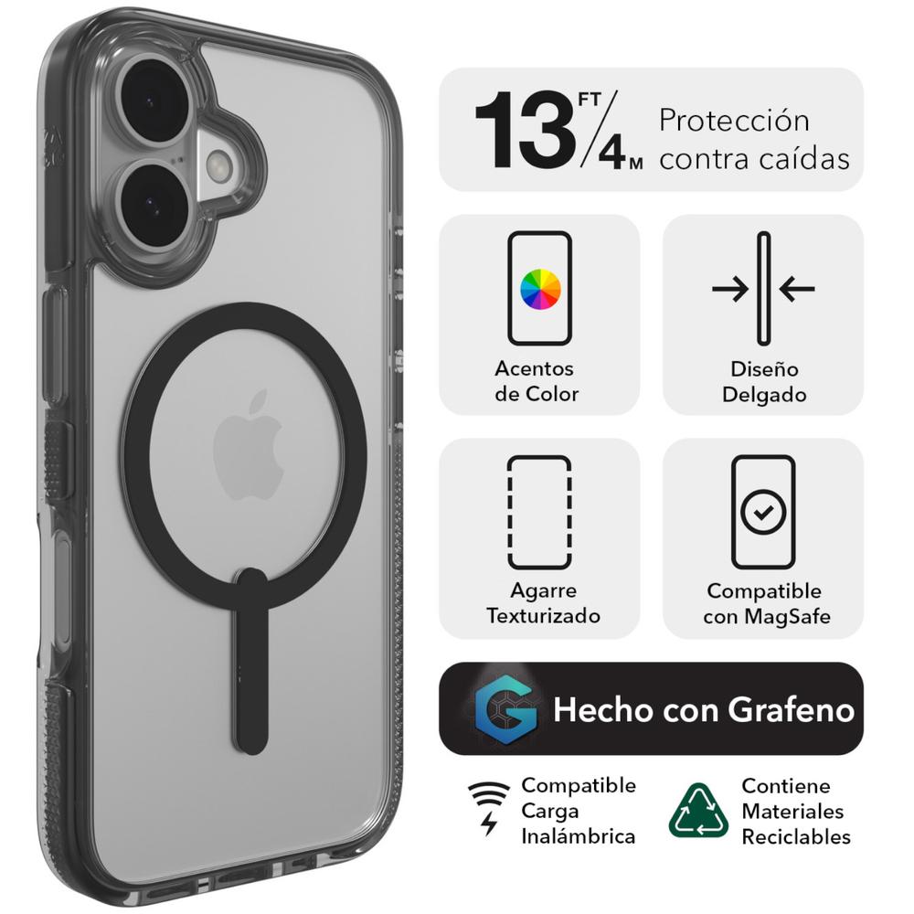 Foto 3 pulgar | Funda Zagg Santa Cruz Snap Azul Con Magsafe Para Iphone 16