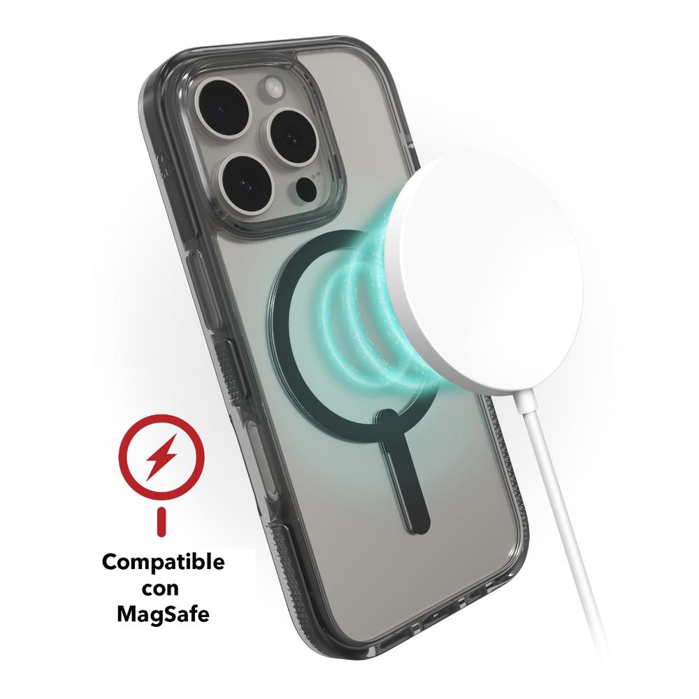 Foto 8 pulgar | Funda Zagg Santa Cruz Snap Negro Con Magsafe Para Iphone 16 Pro