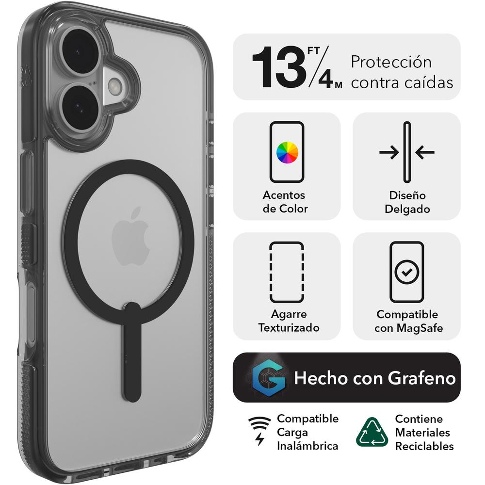 Foto 3 pulgar | Funda Zagg Santa Cruz Snap Con Magsafe Para Iphone 16