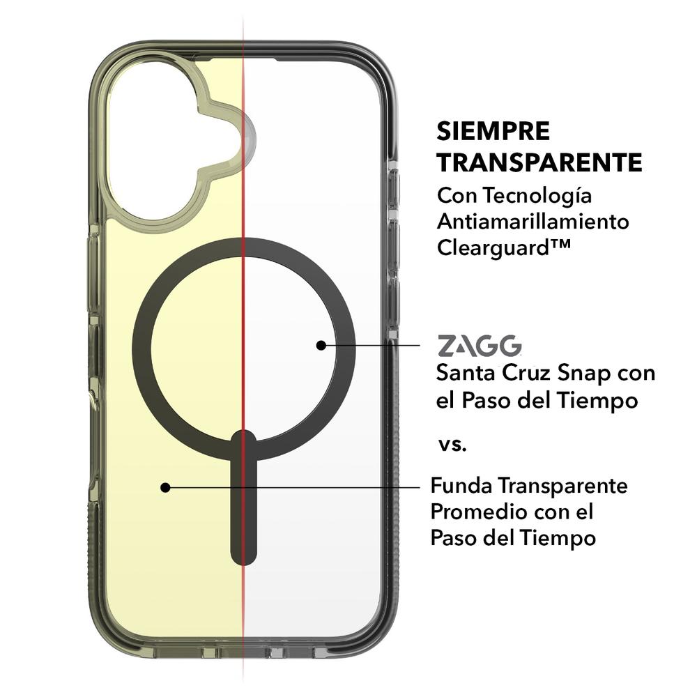 Foto 4 pulgar | Funda Zagg Santa Cruz Snap Con Magsafe Para Iphone 16