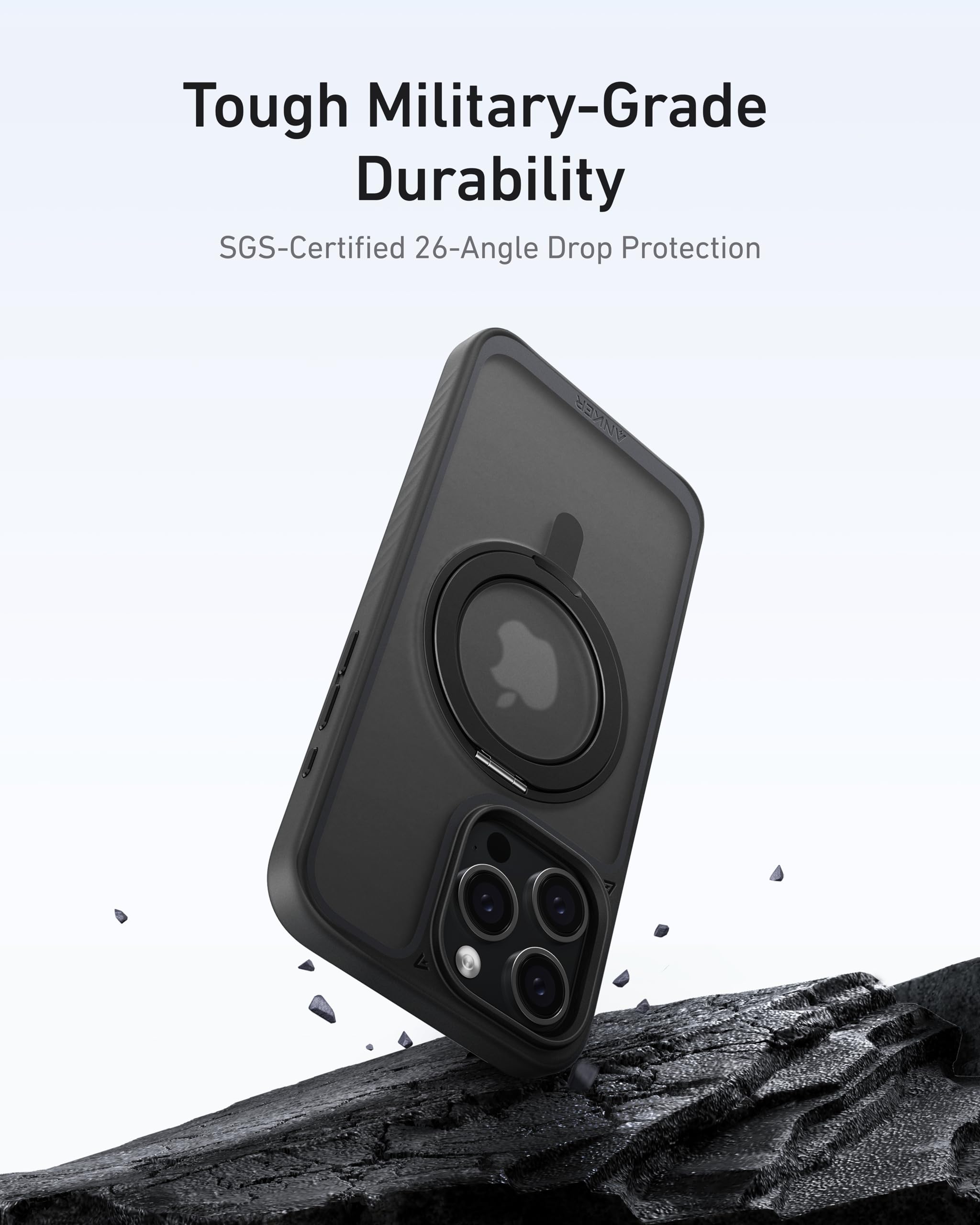 Foto 4 | Funda Para Teléfono Anker Ultra Magnetic Con Soporte Anular De 360° Para Iphone 15 Pro - Venta Internacional.