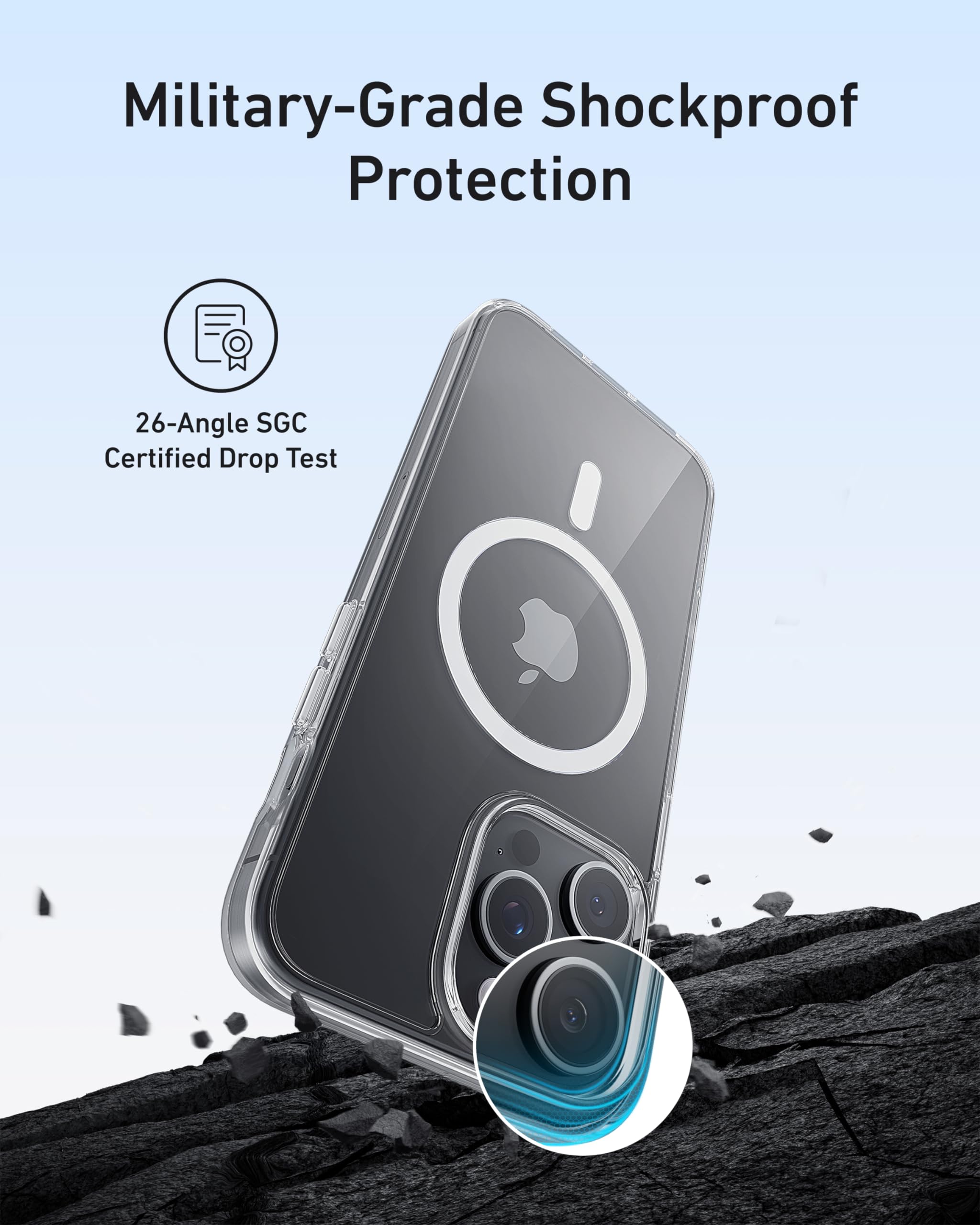 Foto 4 pulgar | Funda De Teléfono Anker Para Iphone 15 Plus Con Magsafe Yellow Resistant - Venta Internacional.