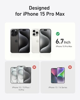 Foto 7 | Funda De Teléfono Anker Para Iphone 15 Pro Max Con Magsafe Clear - Venta Internacional.