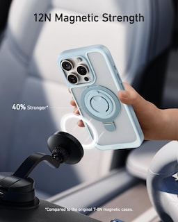 Foto 4 | Funda Con Forma De Anillo Magnético Anker Maggo Para Iphone 15 Pro, Color Negro - Venta Internacional.