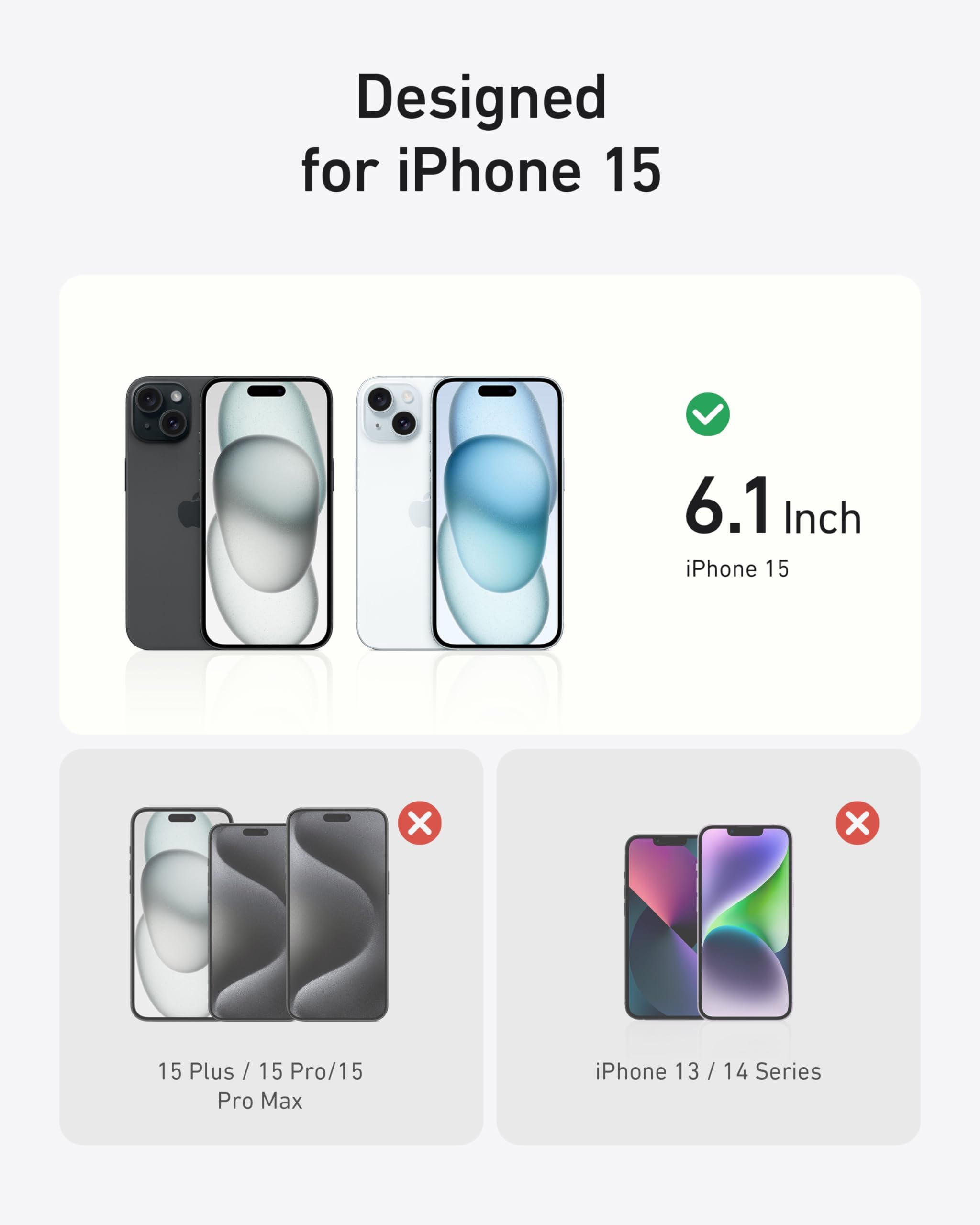 Foto 7 pulgar | Funda Para Teléfono Anker Ultra Magnetic Con Soporte Anular De 360° Para Iphone 15 - Venta Internacional.