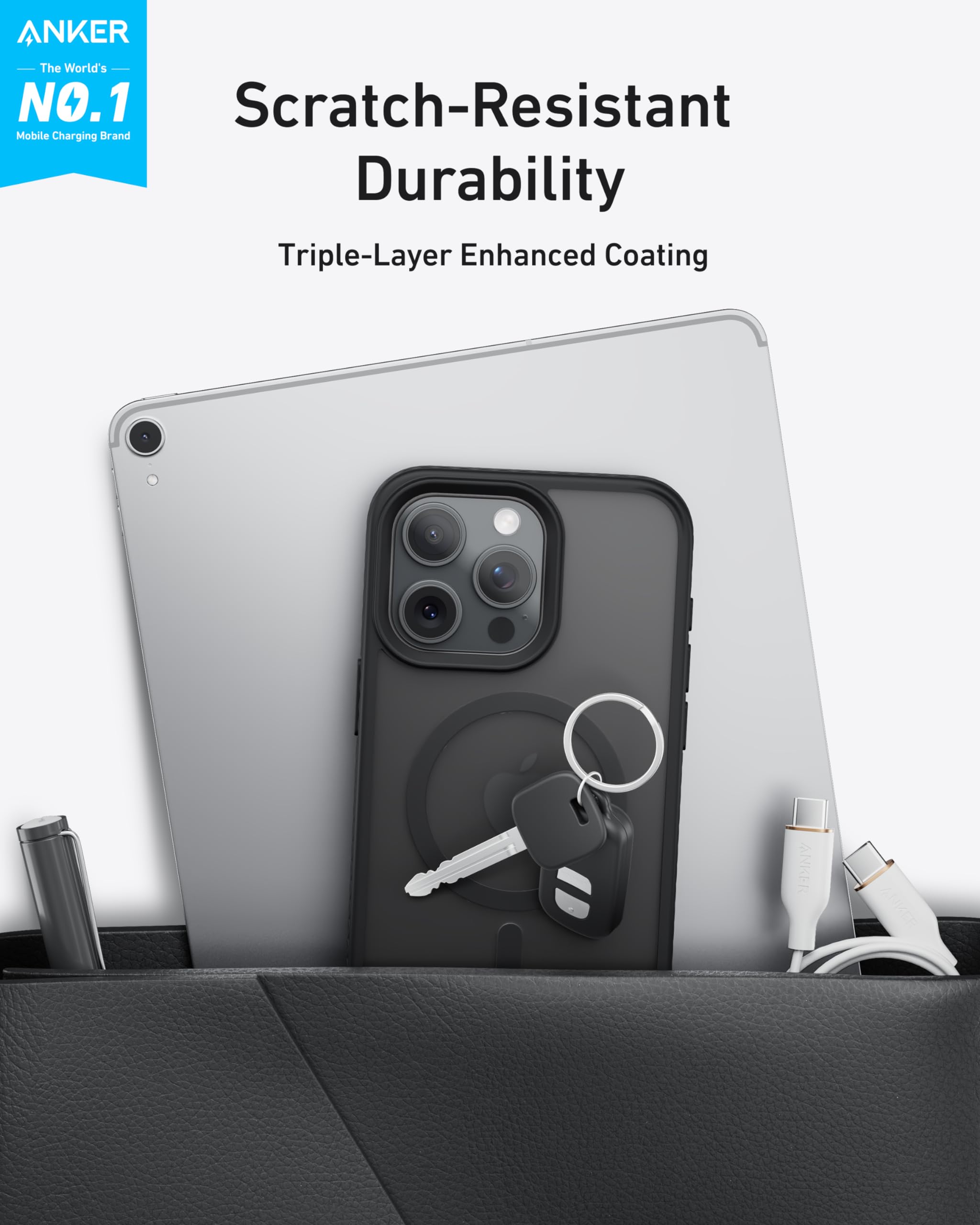 Foto 2 | Funda De Teléfono Anker Maggo Maggo Magnetic Mate Para Iphone 15 Pro - Venta Internacional.
