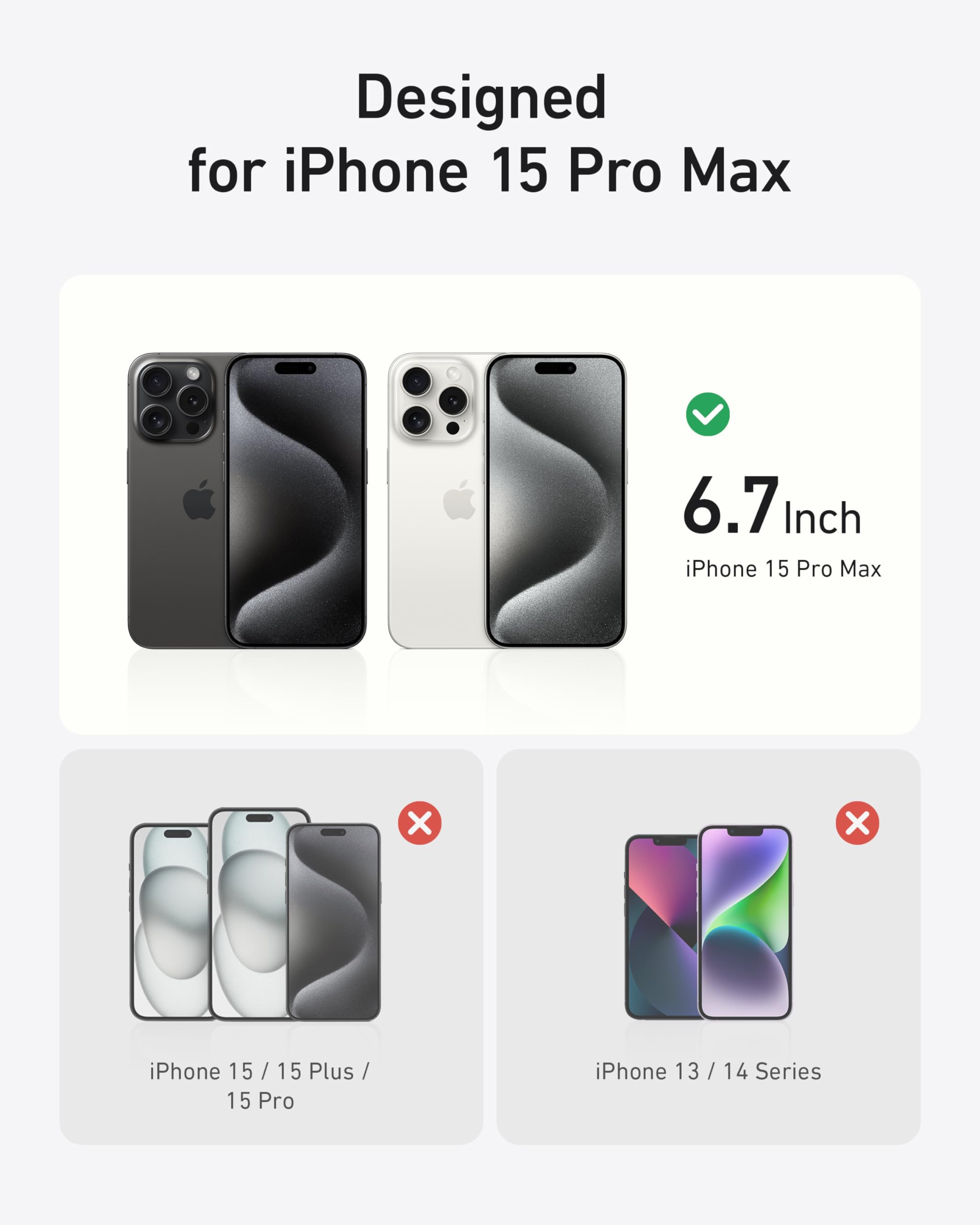 Foto 7 pulgar | Funda De Teléfono Anker Maggo Magnética Con Soporte Para Iphone 15 Pro Max - Venta Internacional.