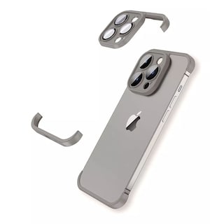 Foto 3 | Protector Lente Camara Bumper Silicona Para Iphone 15 Plus / Titanio Natural