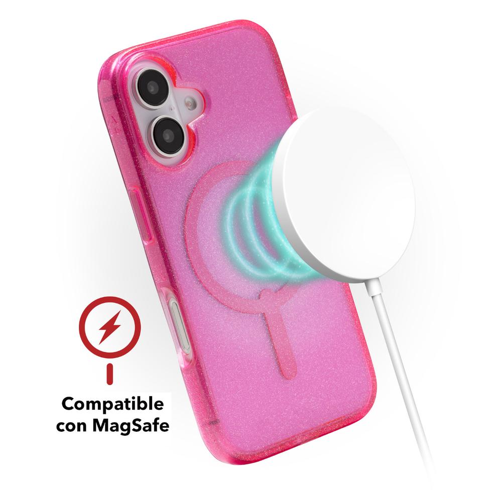 Foto 6 | Funda Zagg Milan Snap Glitter Para Iphone 16 Plus
