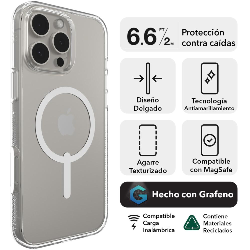 Foto 4 pulgar | Funda Zagg Crystal Palace Para Iphone 16 Pro Max