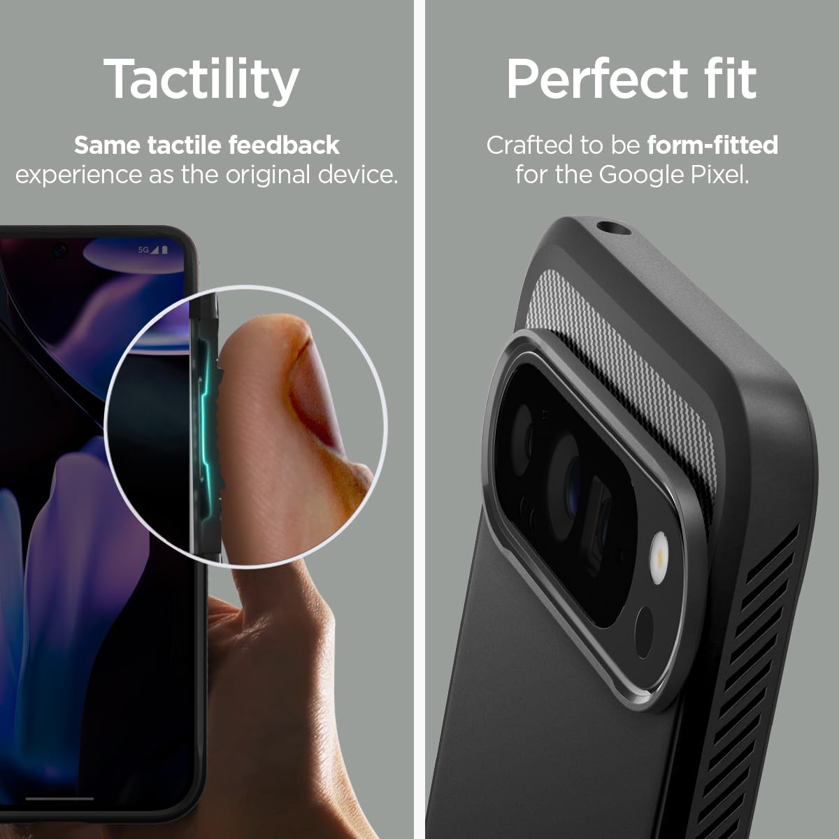 Foto 7 pulgar | Funda Spigen Rugged Armor Para Pixel 9 Pro Xl (2024), Color Negro - Venta Internacional.