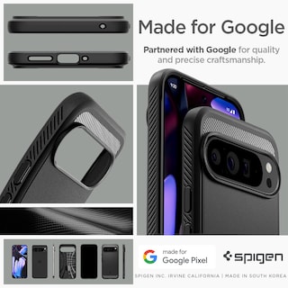 Foto 7 | Funda Spigen Rugged Armor Para Pixel 9 Pro Xl (2024), Color Negro - Venta Internacional.