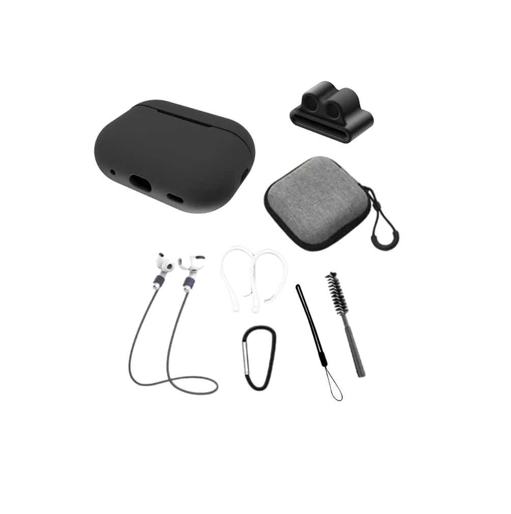Foto 2 pulgar | Accesorios 8 En 1 , Airpod 1 2 3 Pro Compatible Negro