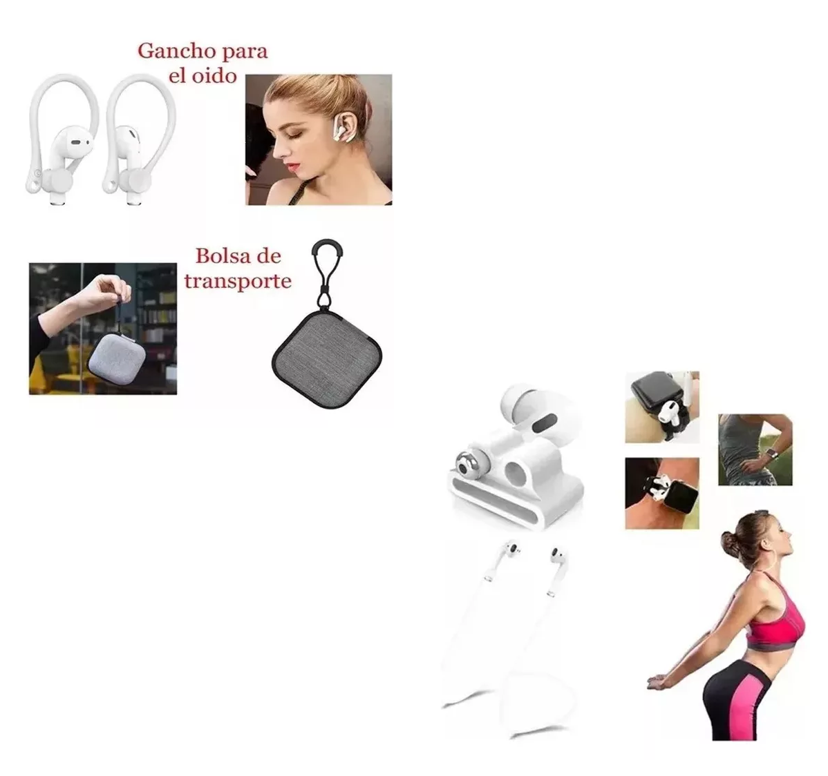 Foto 2 | Accesorios 8 En 1 , Airpod 1 2 3 Pro Compatible Negro