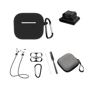 Foto 1 | Kit De Accesorios 8 En 1 Para Airpods Pro2 Fundas, Case Negro