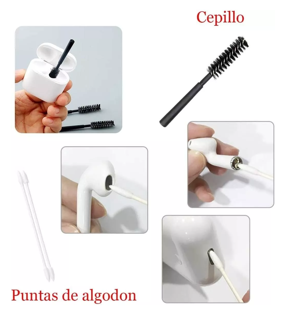 Foto 3 pulgar | Kit De Accesorios 8 En 1 Para Airpods Pro2 Fundas, Case Negro