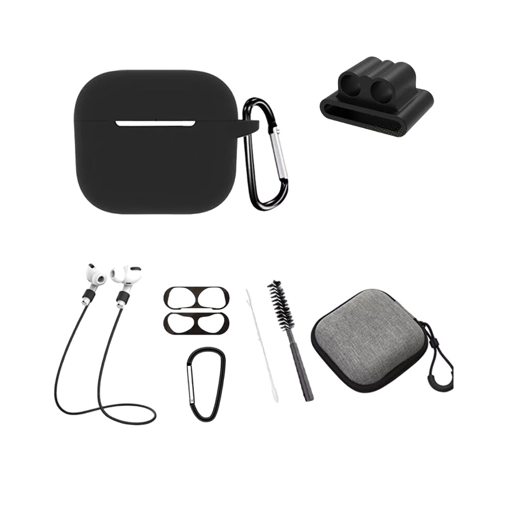 Kit De Accesorios 8 En 1 Para Airpods Pro2 Fundas, Case Negro $499