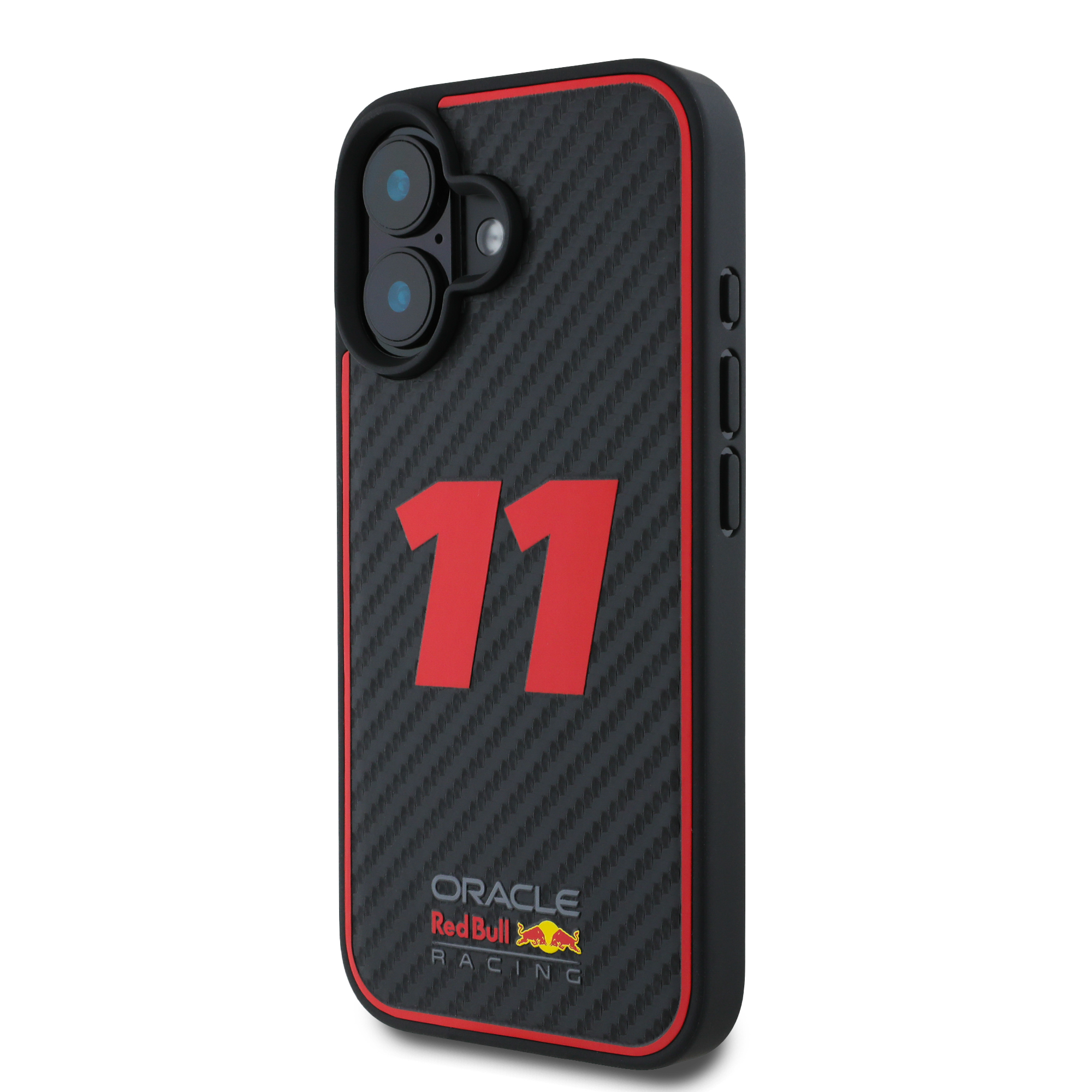 Foto 3 pulgar | Funda Red Bull Tipo Carbono Para Iphone 16 - Negro