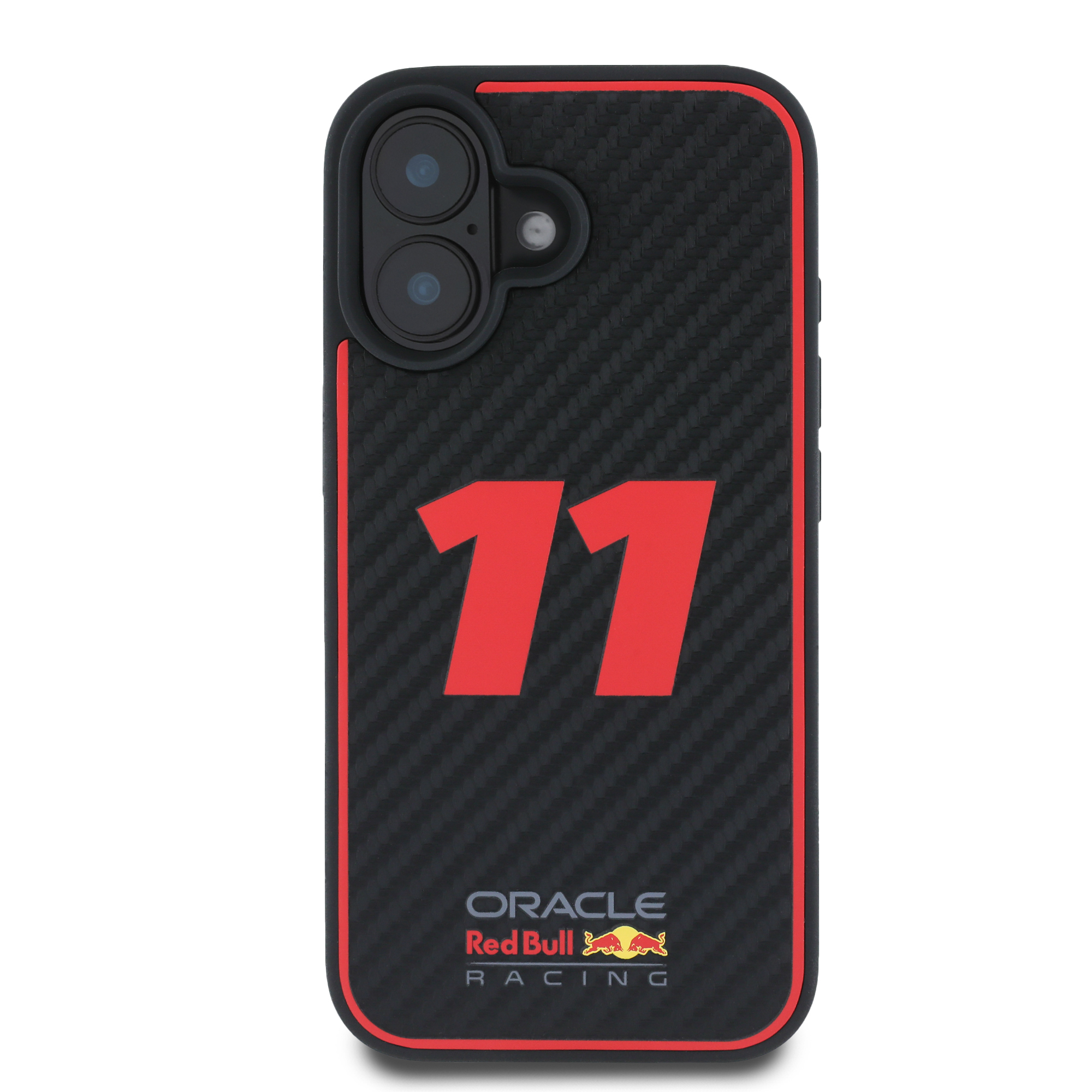 Foto 4 pulgar | Funda Red Bull Tipo Carbono Para Iphone 16 - Negro