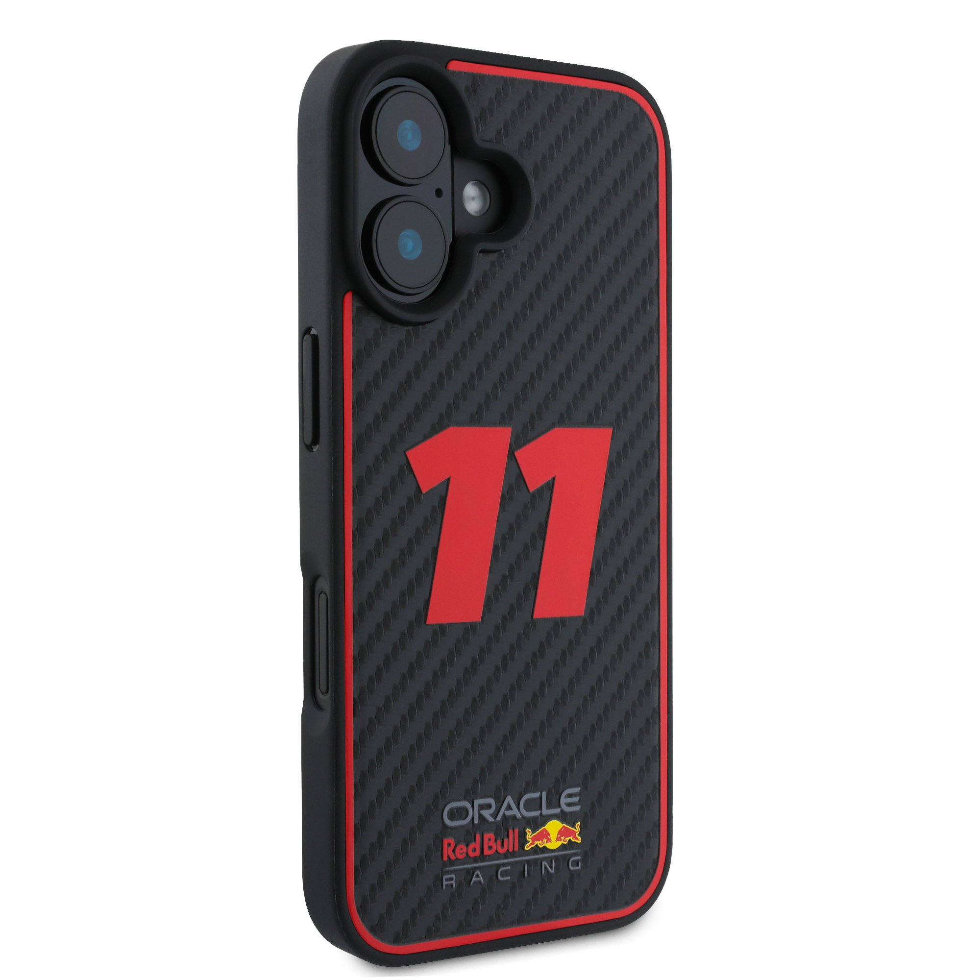 Foto 5 pulgar | Funda Red Bull Tipo Carbono Para Iphone 16 - Negro