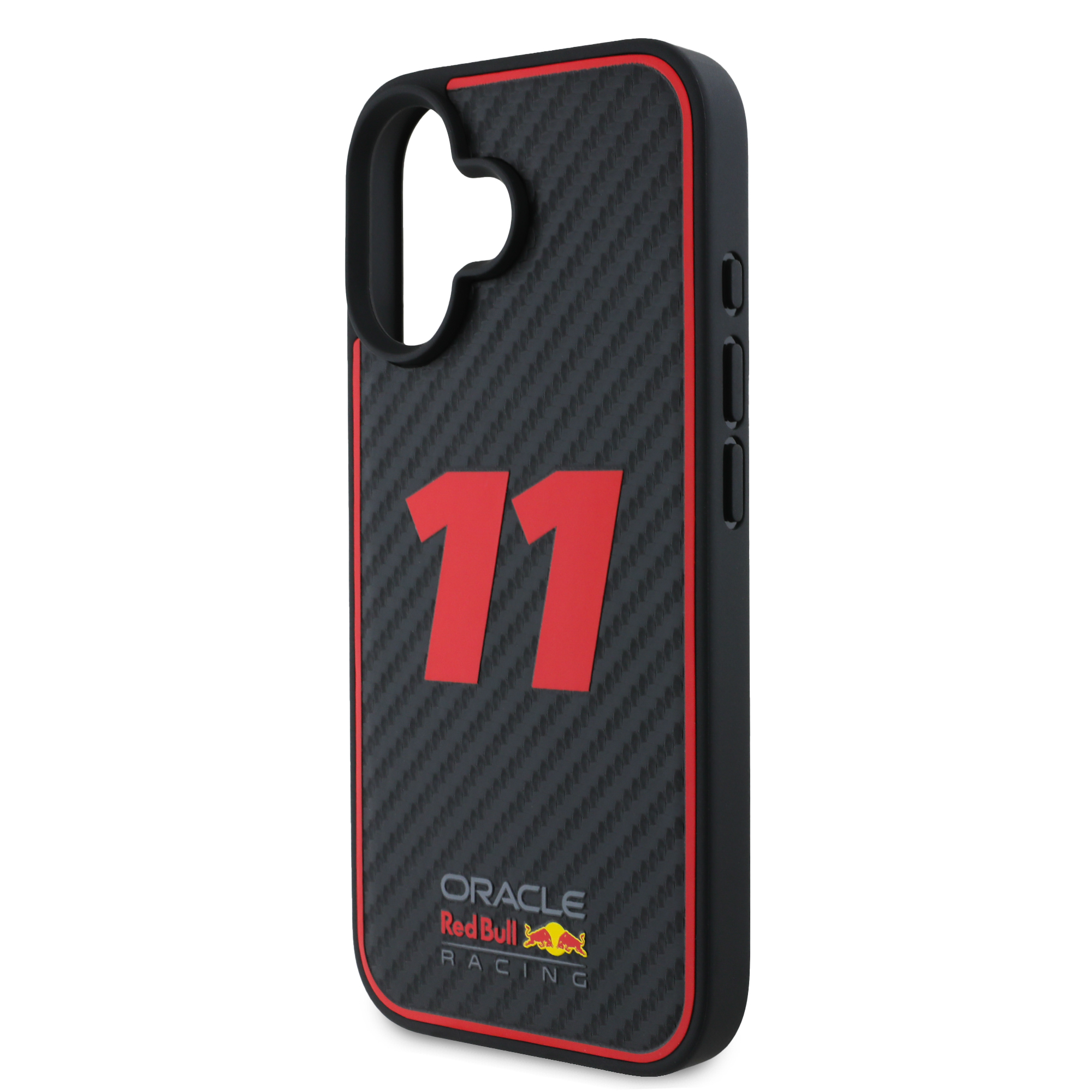 Foto 7 pulgar | Funda Red Bull Tipo Carbono Para Iphone 16 - Negro