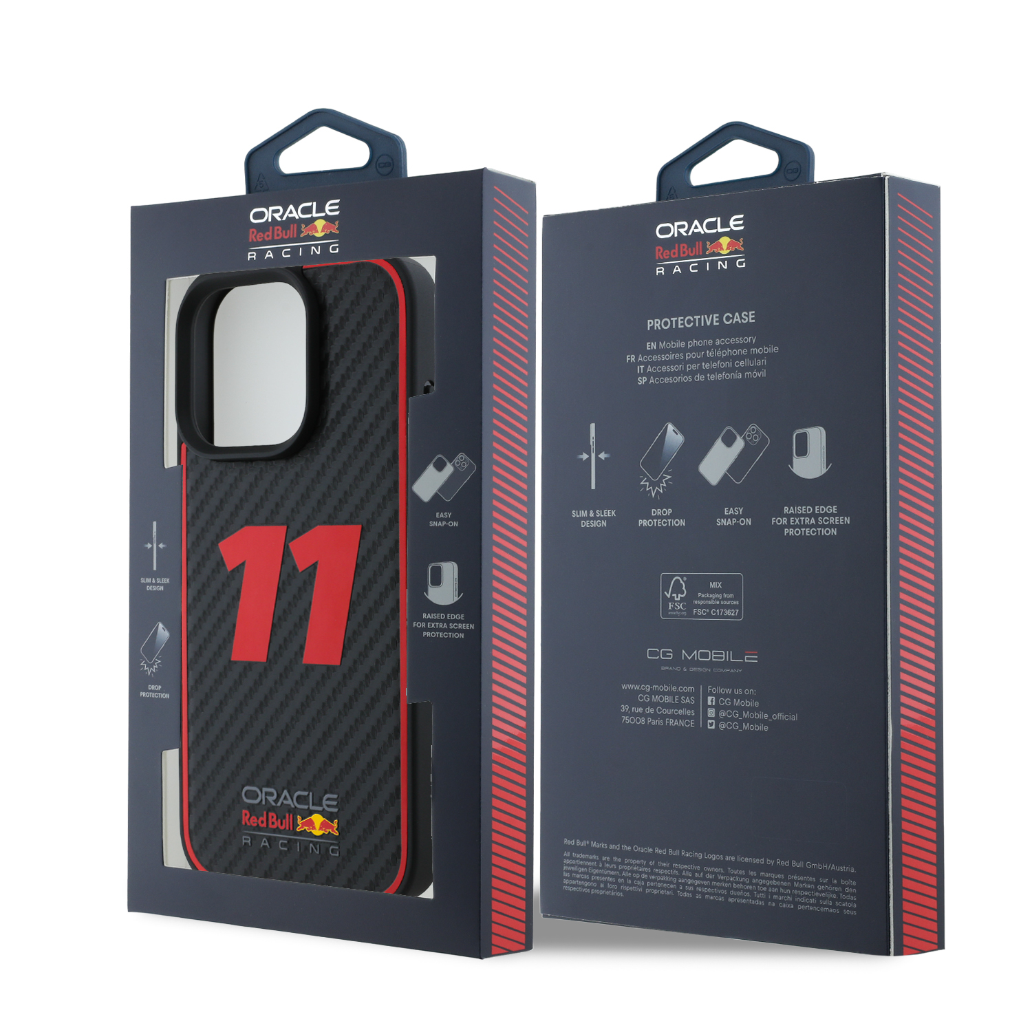 Foto 9 pulgar | Funda Red Bull Fibra Carbono Para Iphone 16 Pro Max - Negro