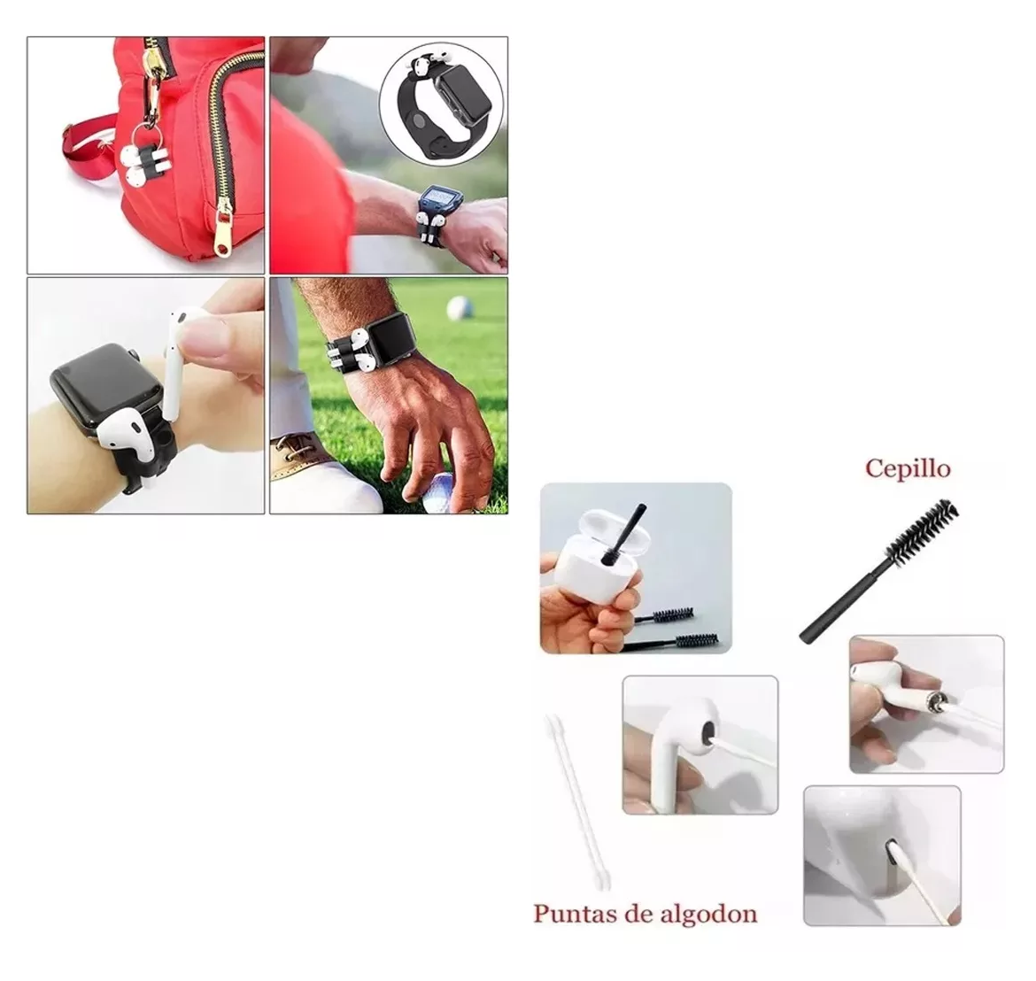 Foto 6 pulgar | Accesorios 8 En 1 , Airpod 1 2 3 Pro Compatible Blanco