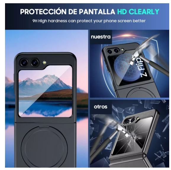Foto 4 | Funda Wünd  Para Samsung Galaxy Z Flip 5 Soporte Magnético 2023