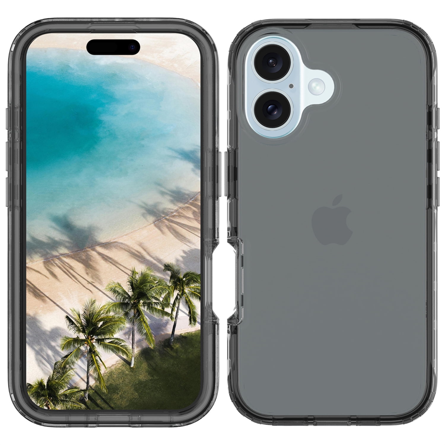 Foto 1 | Funda Protectora Negra a Prueba de Golpes para iPhone 16 - Venta Internacional