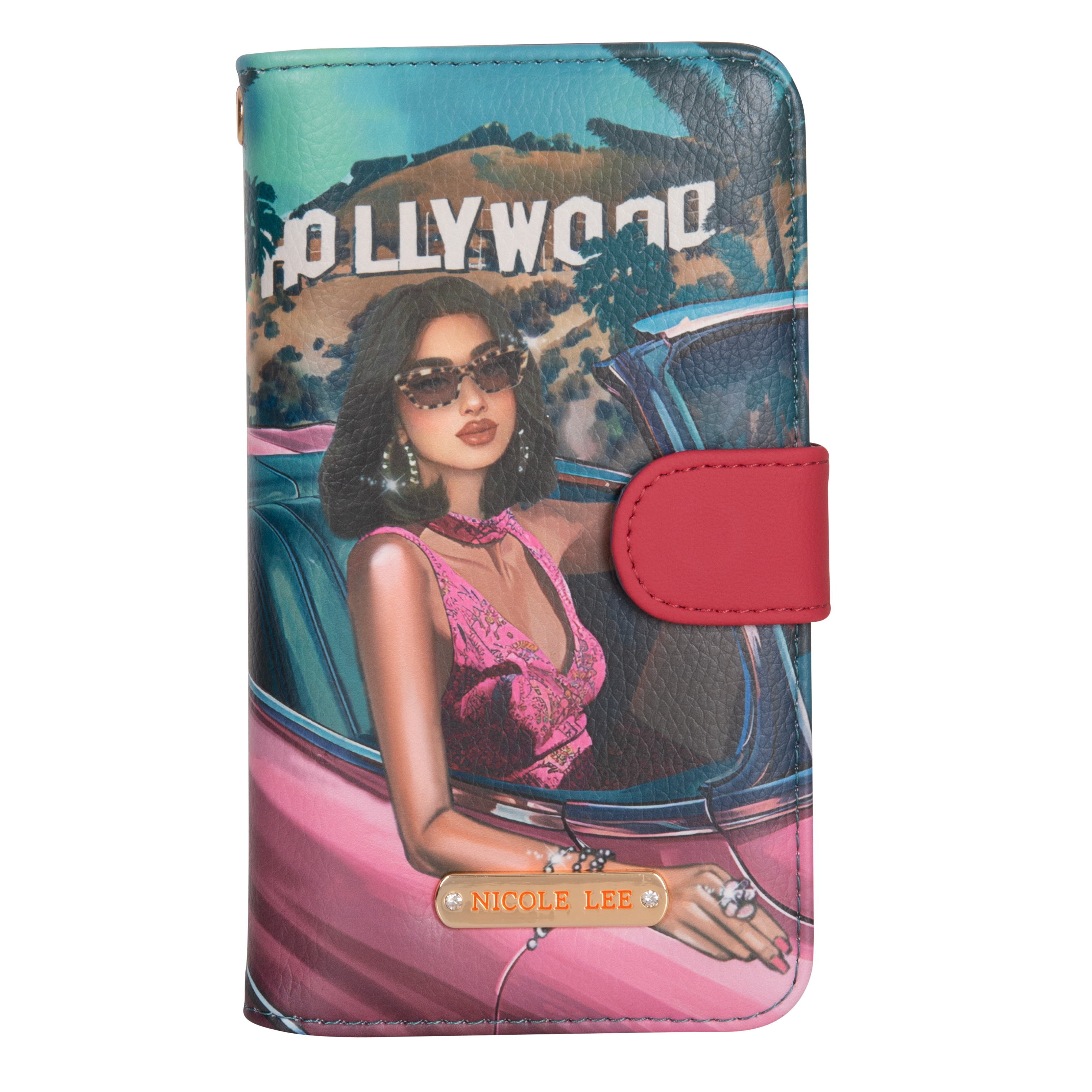 Foto 2 pulgar | Funda Porta Celular Y Tarjetero Nicole Lee Hollywood Dr