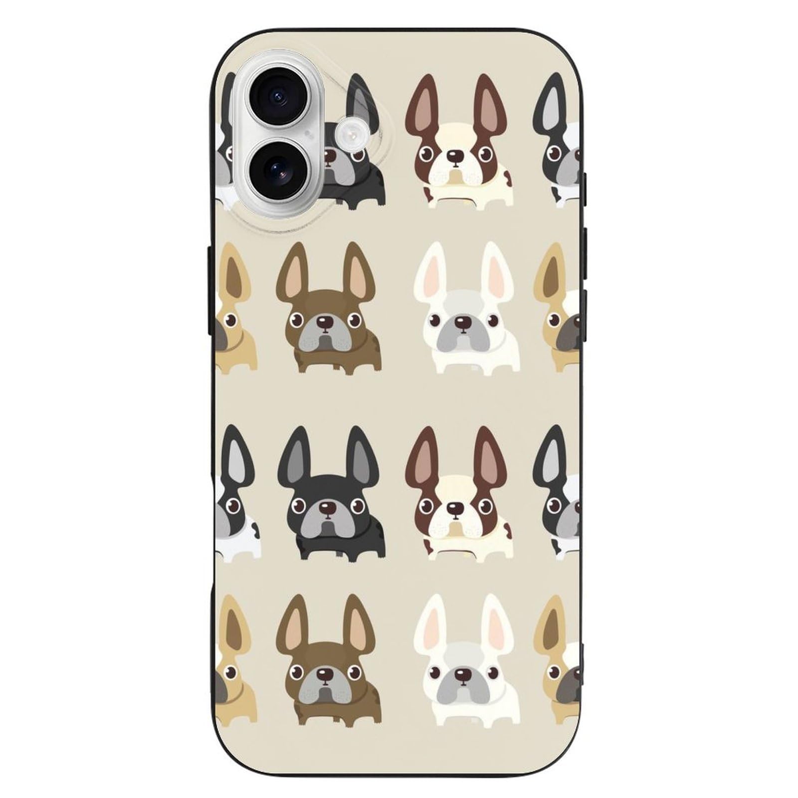 Funda Para Teléfono French Bulldog Compatible Con Iphone 16 Plus - Venta Internacional.