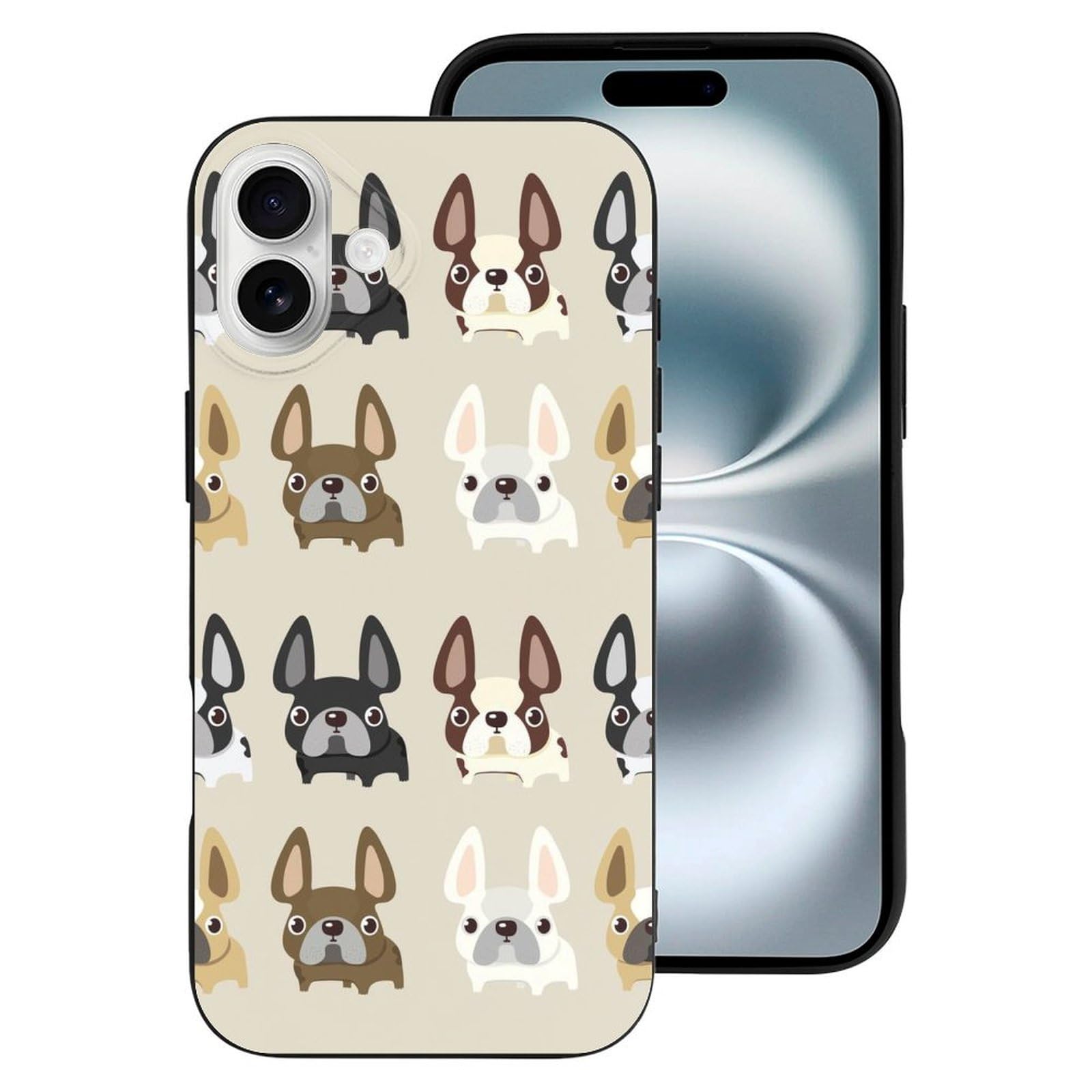 Foto 3 pulgar | Funda Para Teléfono French Bulldog Compatible Con Iphone 16 Plus - Venta Internacional.