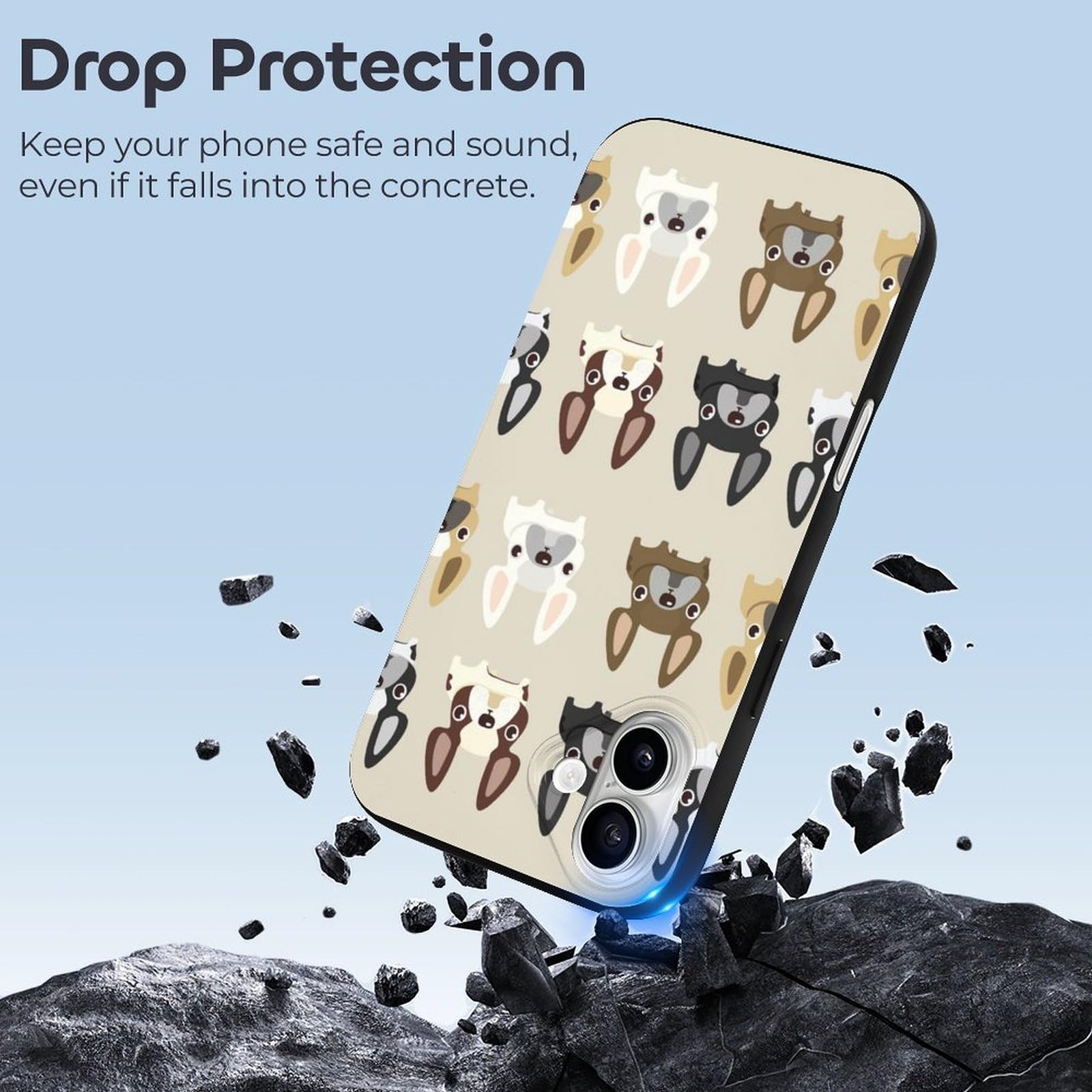 Foto 5 pulgar | Funda Para Teléfono French Bulldog Compatible Con Iphone 16 Plus - Venta Internacional.