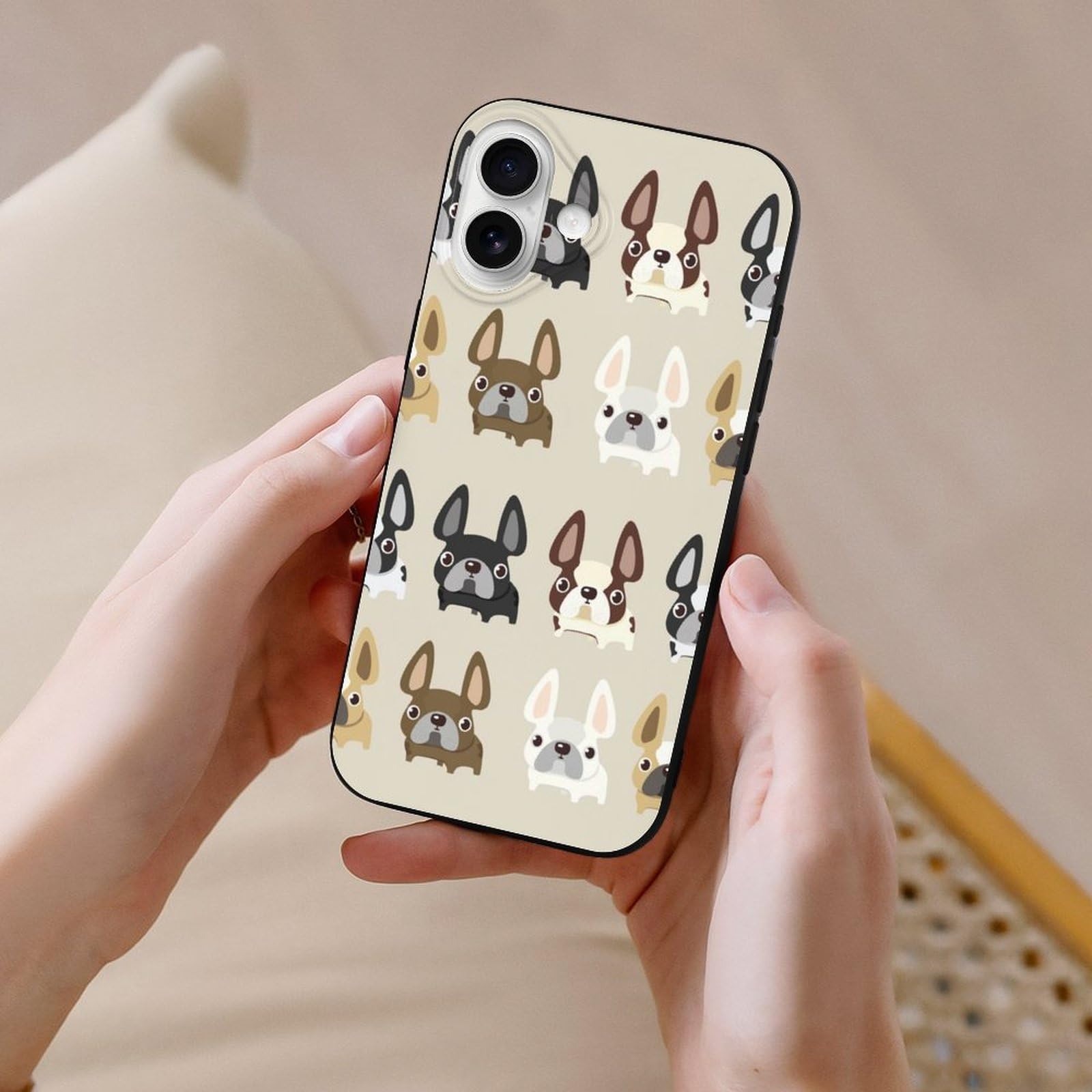 Foto 8 pulgar | Funda Para Teléfono French Bulldog Compatible Con Iphone 16 Plus - Venta Internacional.