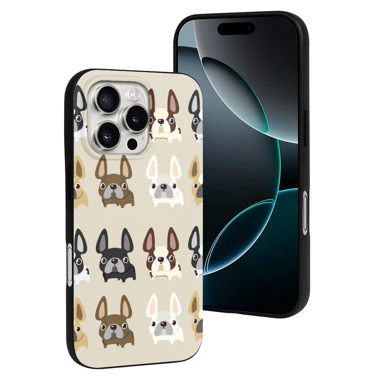 Foto 6 pulgar | Funda Para Teléfono Móvil French Bulldog Slim Compatible Con Iphone 16 Pro - Venta Internacional.
