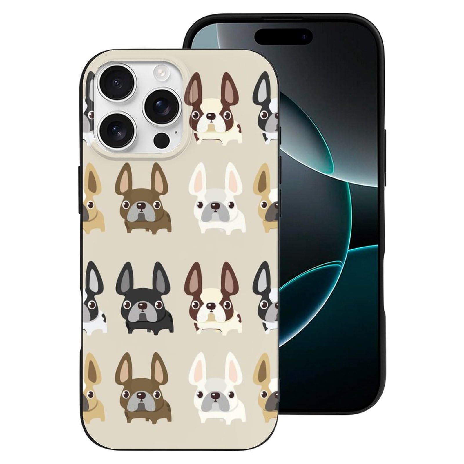 Foto 3 pulgar | Funda Para Teléfono French Bulldog Compatible Con Iphone 16 Pro Max - Venta Internacional.