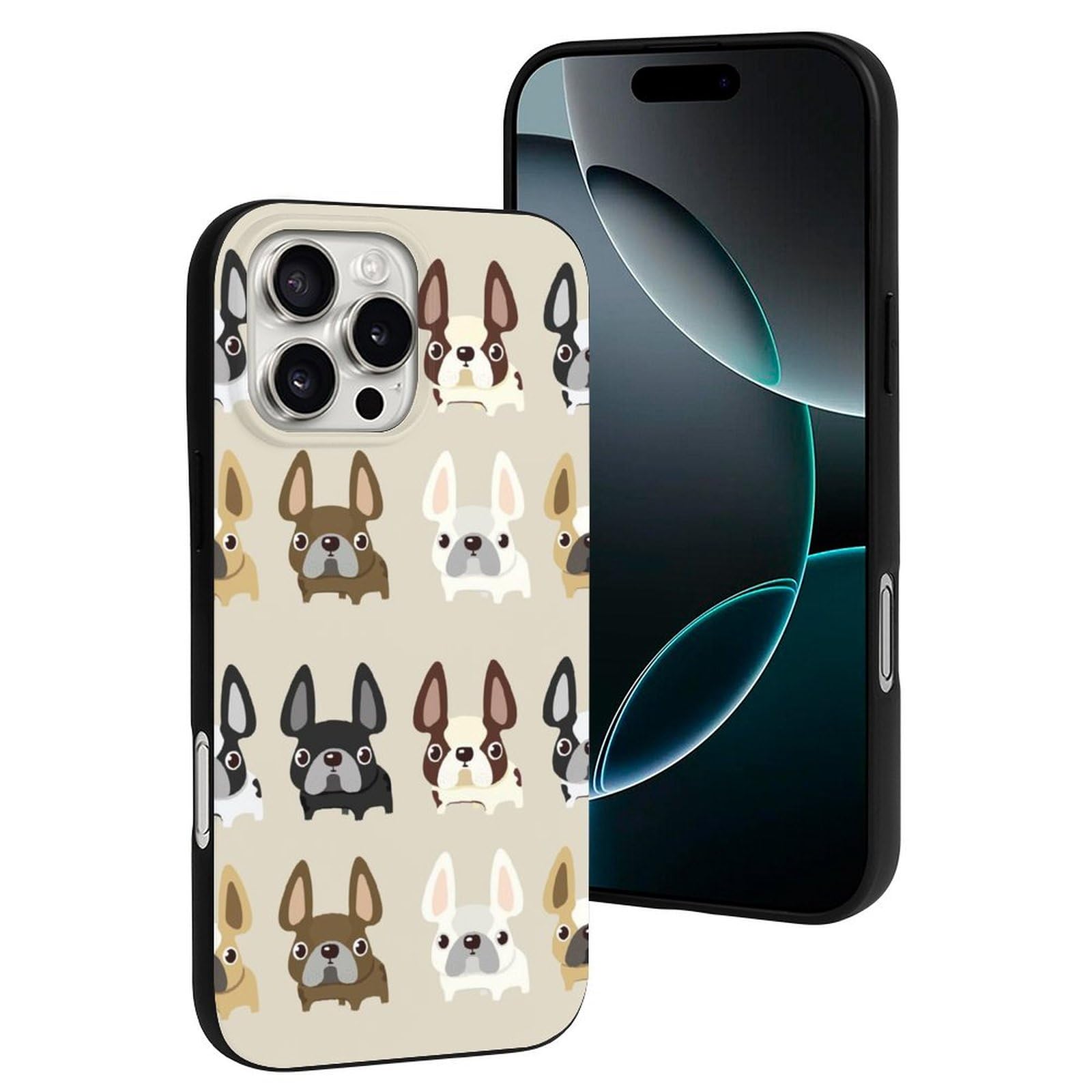 Foto 6 pulgar | Funda Para Teléfono French Bulldog Compatible Con Iphone 16 Pro Max - Venta Internacional.