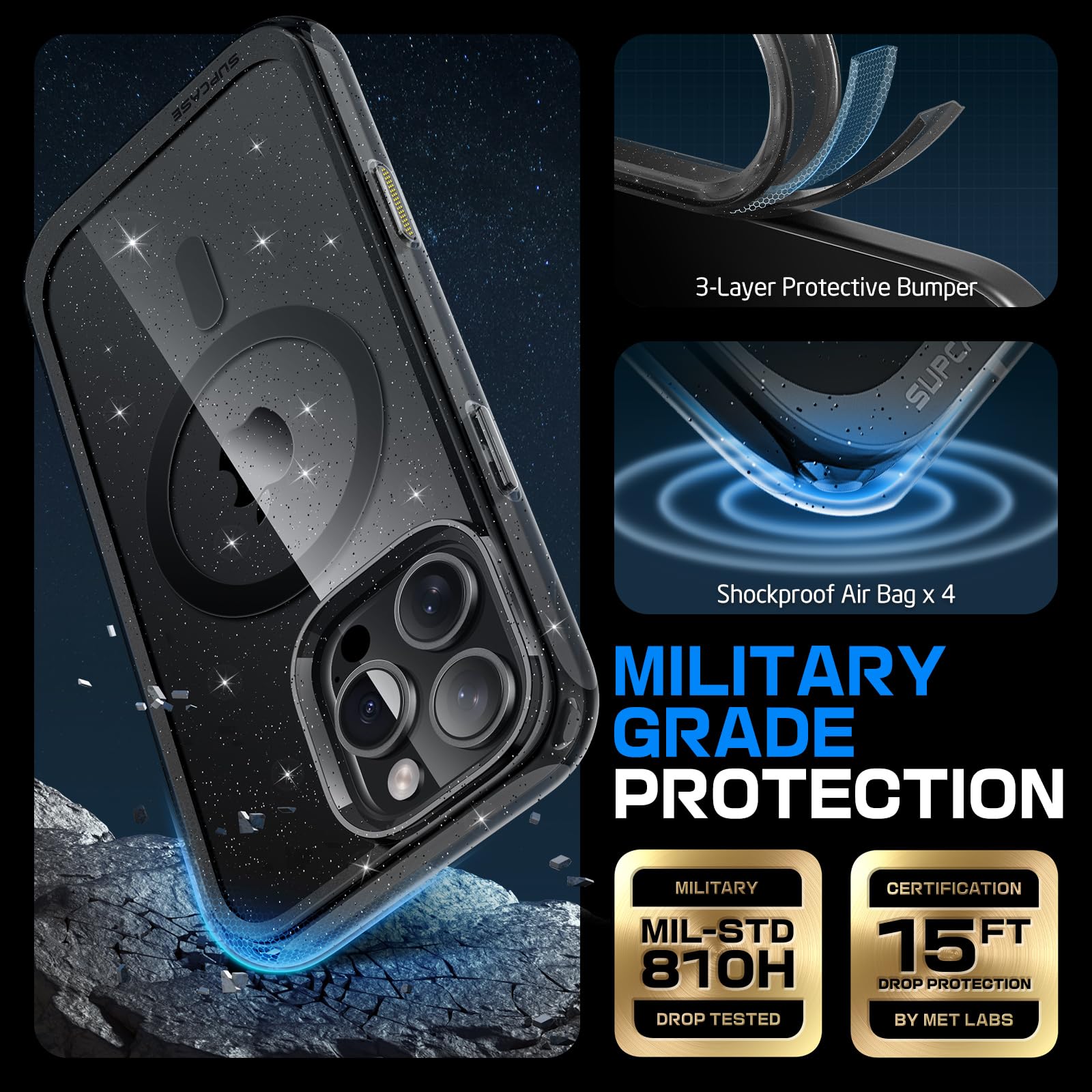 Foto 5 pulgar | Funda De Teléfono Supcase Unicorn Beetle Mag Para Iphone 16 Pro - Venta Internacional.
