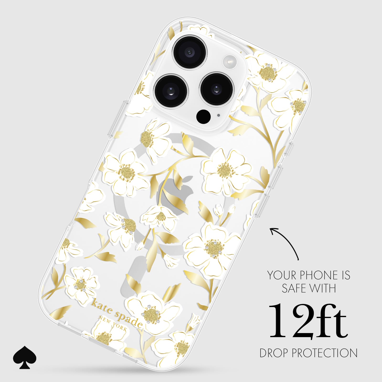 Foto 4 pulgar | Funda De Teléfono Kate Spade New York Para Iphone 16 Pro Sunshine Floral - Venta Internacional.