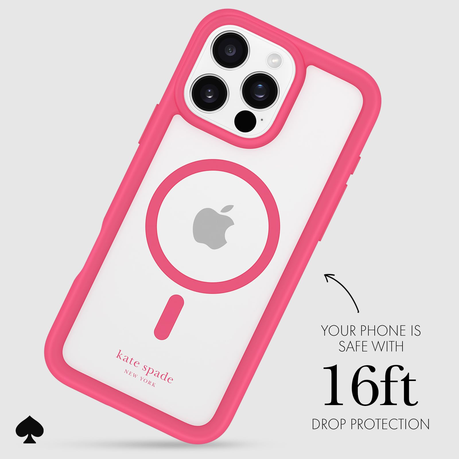 Foto 4 pulgar | Funda De Teléfono Kate Spade New York Para Iphone 16 Pro Max Pom Pom Pink - Venta Internacional.