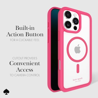 Foto 4 | Funda De Teléfono Kate Spade New York Para Iphone 16 Pro Max Pom Pom Pink - Venta Internacional.