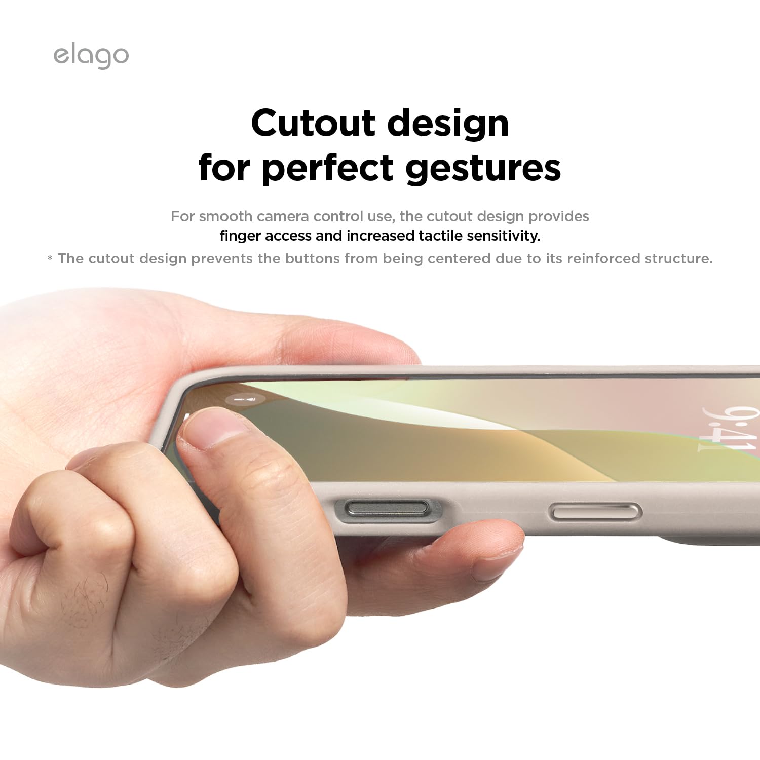 Foto 8 pulgar | Funda Elago De Silicona Magnética Para Iphone 16 Plus De 6.7 Pulgadas, Color Piedra - Venta Internacional.