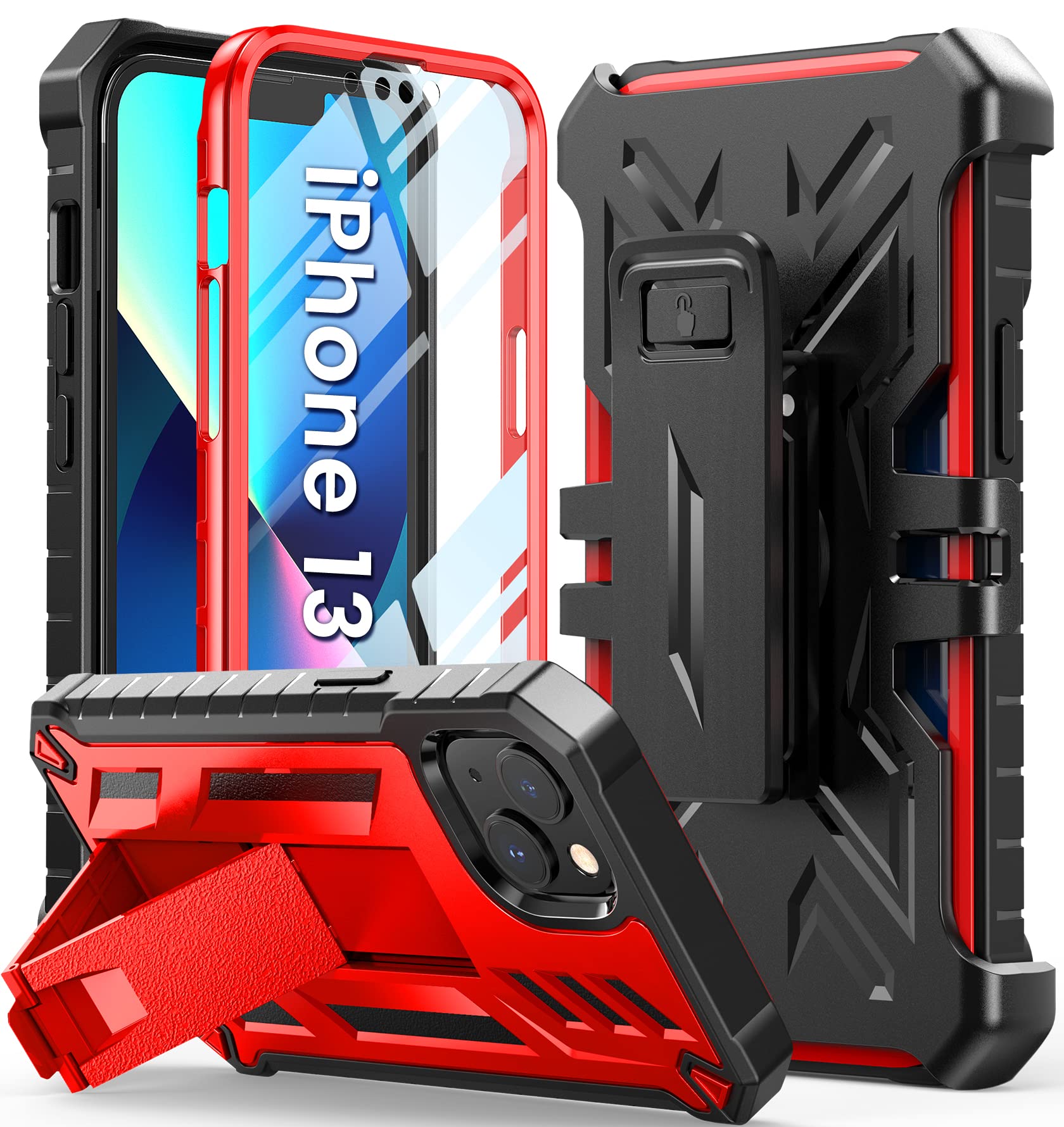 Foto 2 pulgar | Funda De Teléfono Soios Para Iphone 13-14 De 6.1 Pulgadas Con Soporte Incorporado - Venta Internacional.
