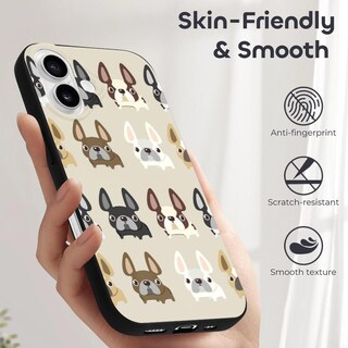 Foto 6 | Funda De Teléfono French Bulldog Slim Compatible Con Iphone 16 Tpu - Venta Internacional.