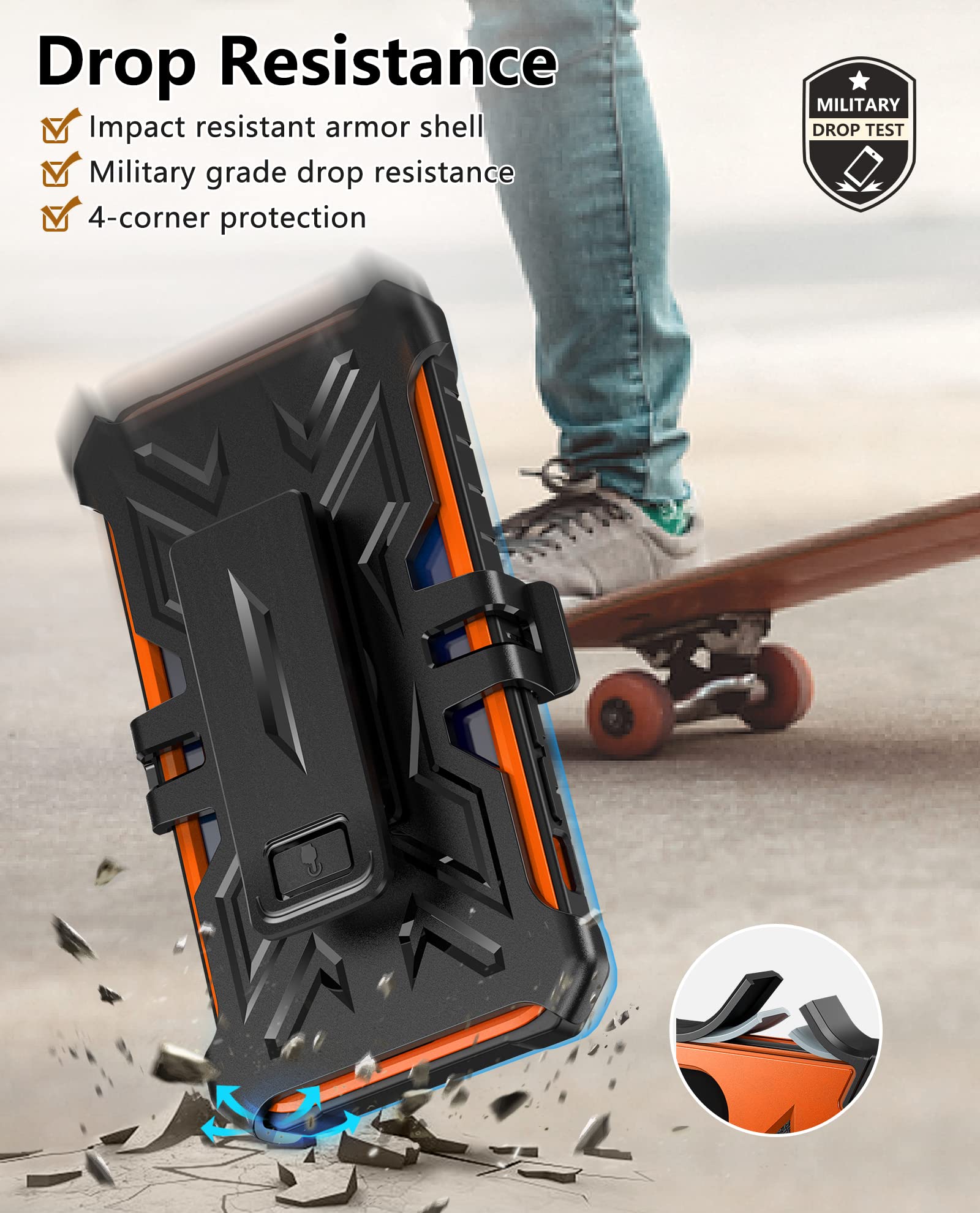 Foto 4 pulgar | Funda De Teléfono Soios Para Iphone 13-14 De 6.1 Pulgadas Con Soporte - Venta Internacional.